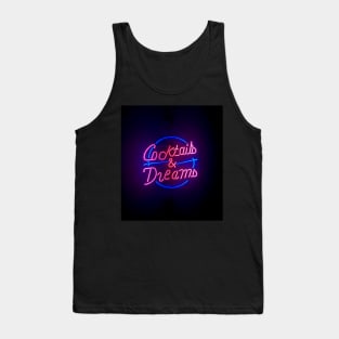 Cocktails and Dreams Neon Sign Tank Top